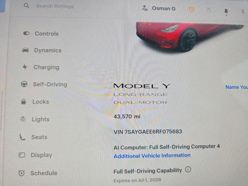 Aukcja sprzedaży 2024 Tesla Model Y, vin: 7SAYGAEE6RF075683, numer aukcji: 57742746