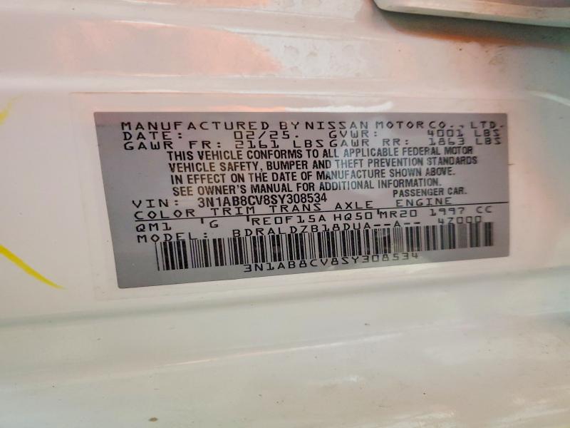 Aukcja sprzedaży 2025 Nissan Sentra, vin: 3N1AB8CV8SY308534, numer aukcji: 85613085