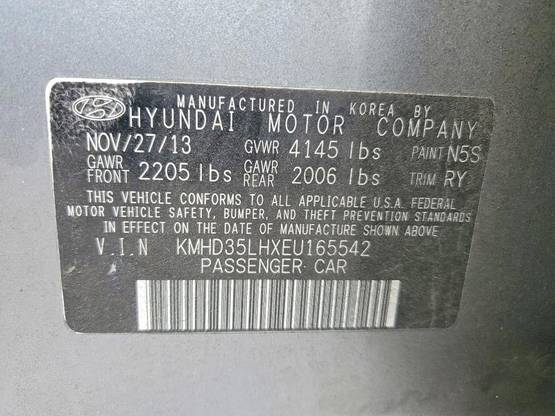 59163836 :رقم المزاد ، KMHD35LHXEU165542 vin ، 2014 Hyundai Elantra Gt مزاد بيع