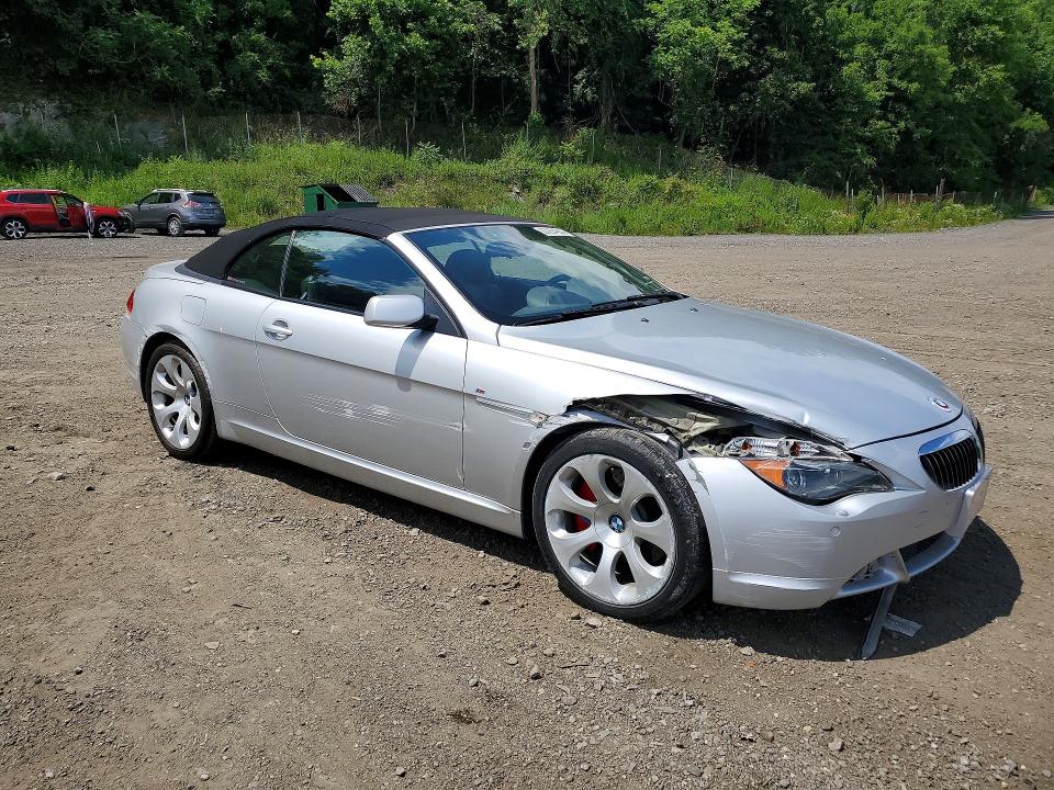 2004 Bmw 645 მანქანა იყიდება აუქციონზე, vin: WBAEK734X4B260601, აუქციონის ნომერი: 57234256