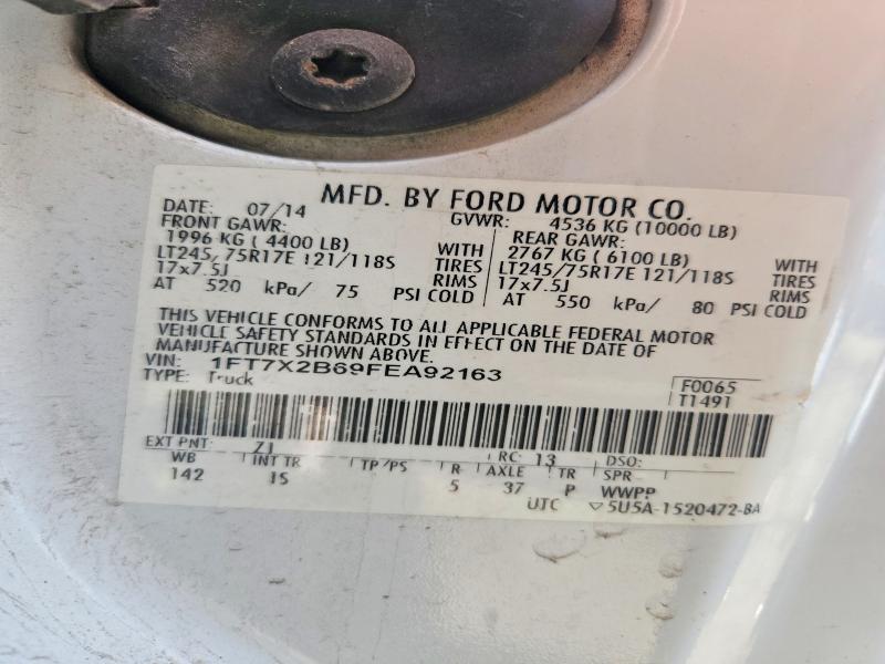 2015 Ford F250 მანქანა იყიდება აუქციონზე, vin: 1FT7X2B69FEA92163, აუქციონის ნომერი: 56241196
