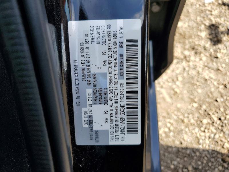 2021 Mazda 6 მანქანა იყიდება აუქციონზე, vin: JM1GL1VM8M1604340, აუქციონის ნომერი: 57505906