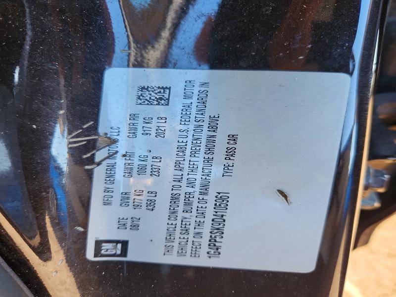 Aukcja sprzedaży 2013 Buick Verano, vin: 1G4PP5SK9D4105961, numer aukcji: 57911616