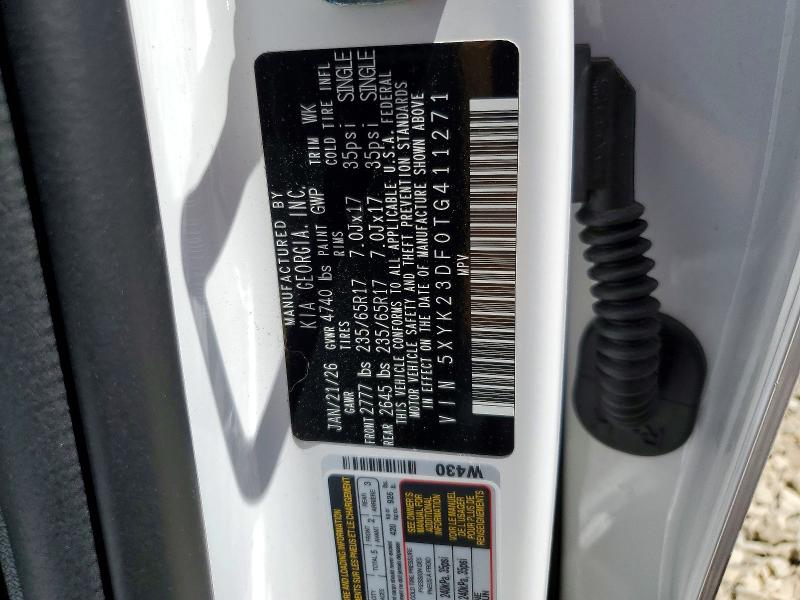 Продажа на аукционе авто 2026 Kia Sportage, vin: 5XYK23DF0TG411271, номер лота: 57080676