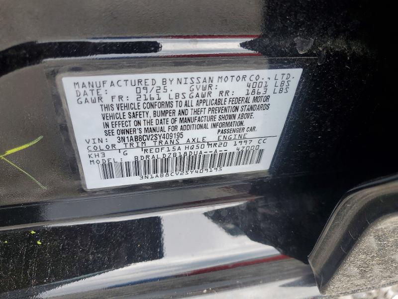 Продаж на аукціоні авто 2025 Nissan Sentra, vin: 3N1AB8CV2SY409195, номер лоту: 55473796