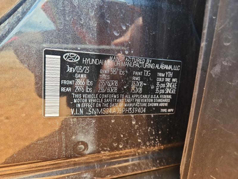 Продаж на аукціоні авто 2023 Hyundai Santa Fe, vin: 5NMS24AJ5PH539404, номер лоту: 57039586