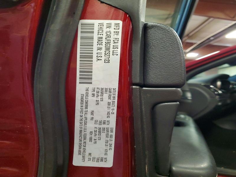 57122976 :رقم المزاد ، 1C4RJFBG0MC527123 vin ، 2021 Jeep Grand Cherokee مزاد بيع