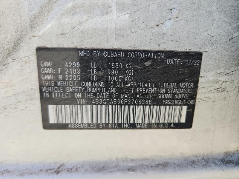 Aukcja sprzedaży 2023 Subaru Impreza, vin: 4S3GTAB66P3708386, numer aukcji: 97685205