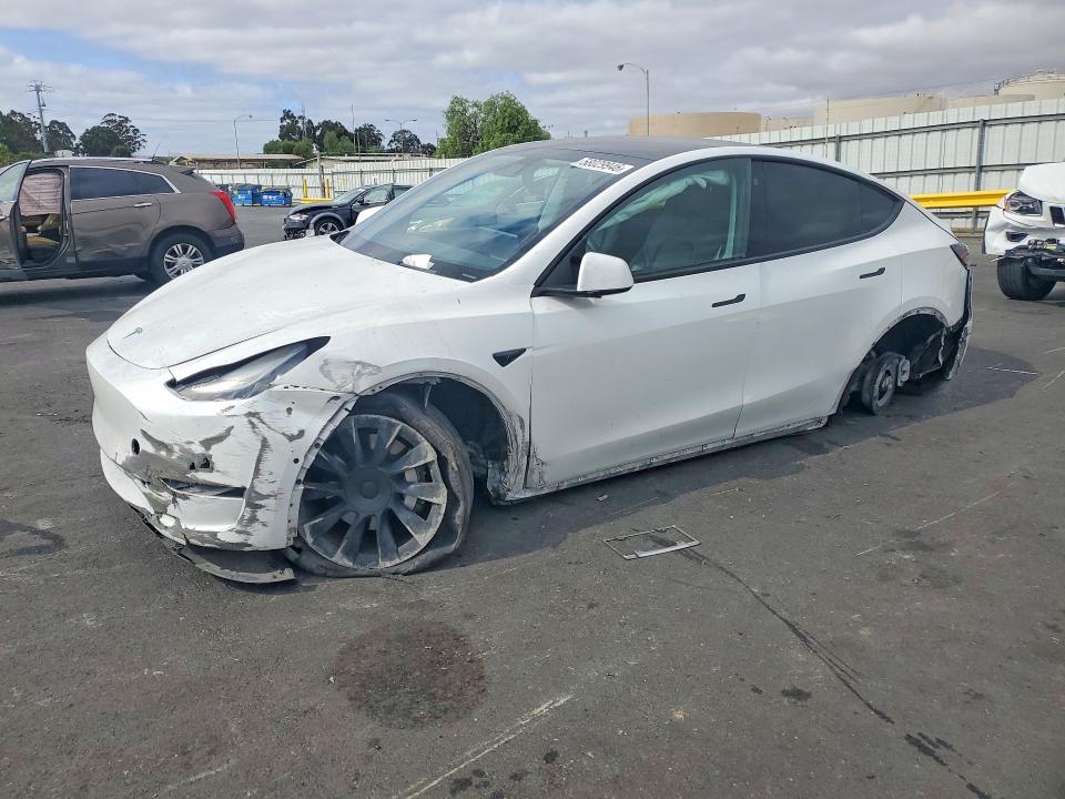 58029946 :رقم المزاد ، 5YJYGAEE2MF155021 vin ، 2021 Tesla Model Y مزاد بيع