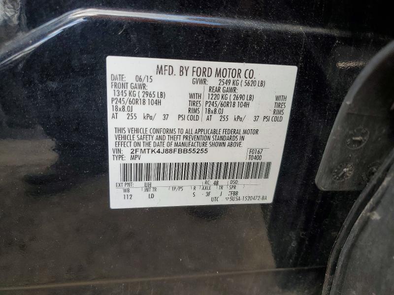 Продаж на аукціоні авто 2015 Ford Edge, vin: 2FMTK4J88FBB55255, номер лоту: 58297956