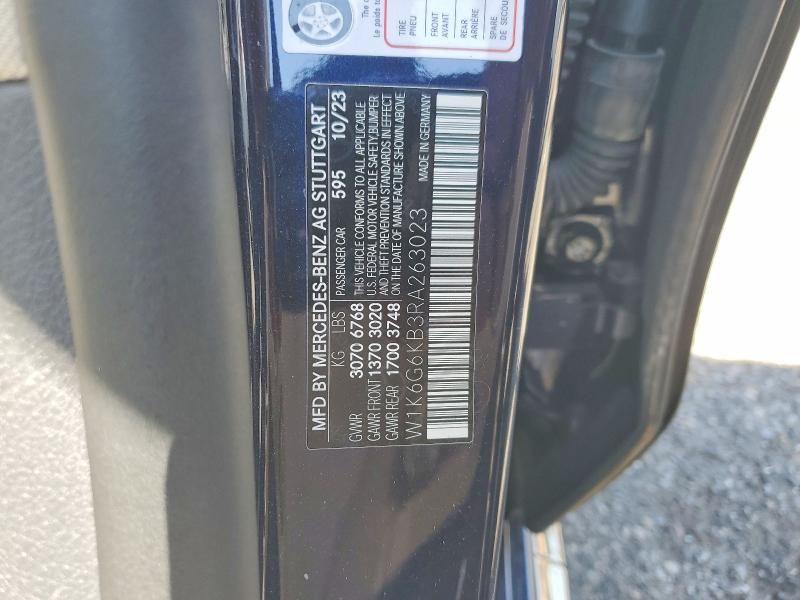 Aukcja sprzedaży 2024 Mercedes-benz S, vin: W1K6G6KB3RA263023, numer aukcji: 56174786