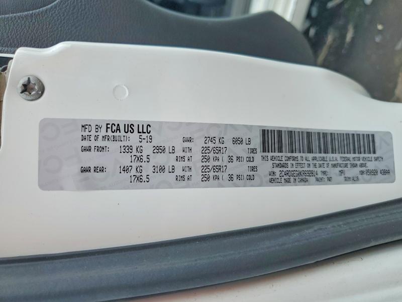 55326506 :رقم المزاد ، 2C4RDGEG0KR692814 vin ، 2019 Dodge Grand Caravan مزاد بيع