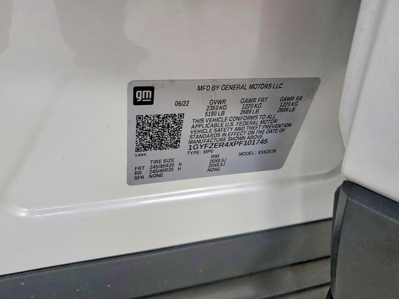 58875546 :رقم المزاد ، 1GYFZER4XPF101745 vin ، 2023 Cadillac Xt4 مزاد بيع
