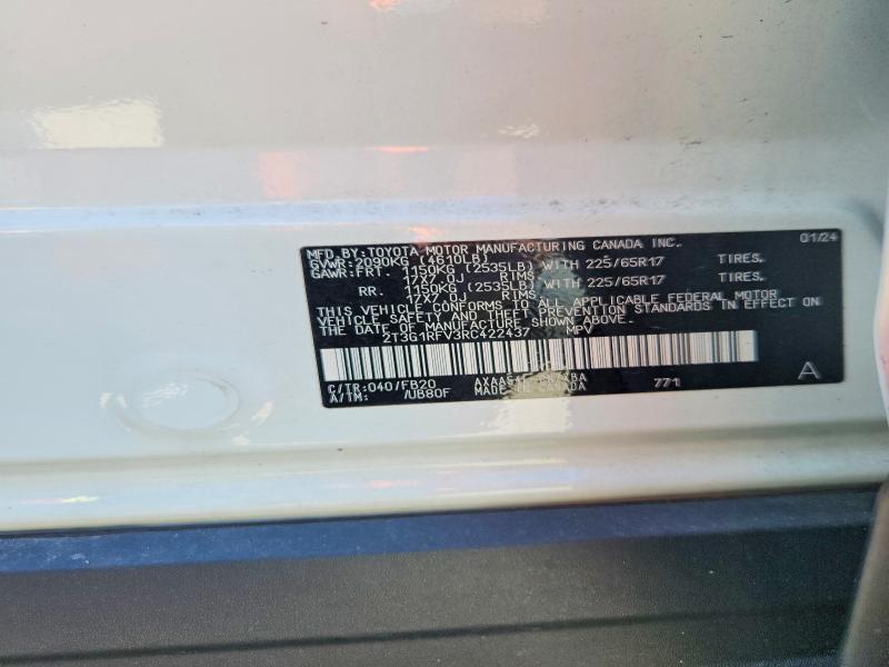 58835756 :رقم المزاد ، 2T3G1RFV3RC422437 vin ، 2024 Toyota Rav4 مزاد بيع