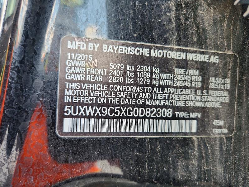 Продажа на аукционе авто 2016 Bmw X3, vin: 5UXWX9C5XG0D82308, номер лота: 55688286