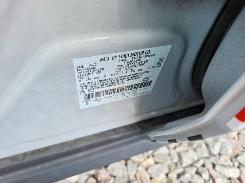 Продаж на аукціоні авто 2025 Ford Maverick, vin: 3FTTW8JA9SRB16799, номер лоту: 57545636