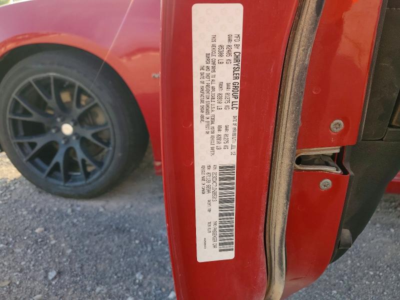 58088436 :رقم المزاد ، 2C3CDXCT1CH285313 vin ، 2012 Dodge Charger مزاد بيع