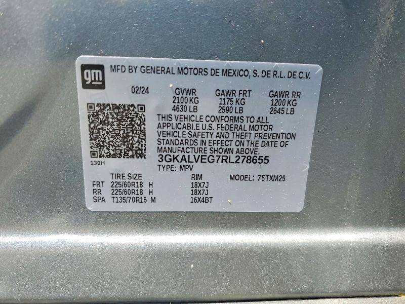 Aukcja sprzedaży 2024 Gmc Terrain, vin: 3GKALVEG7RL278655, numer aukcji: 56742806