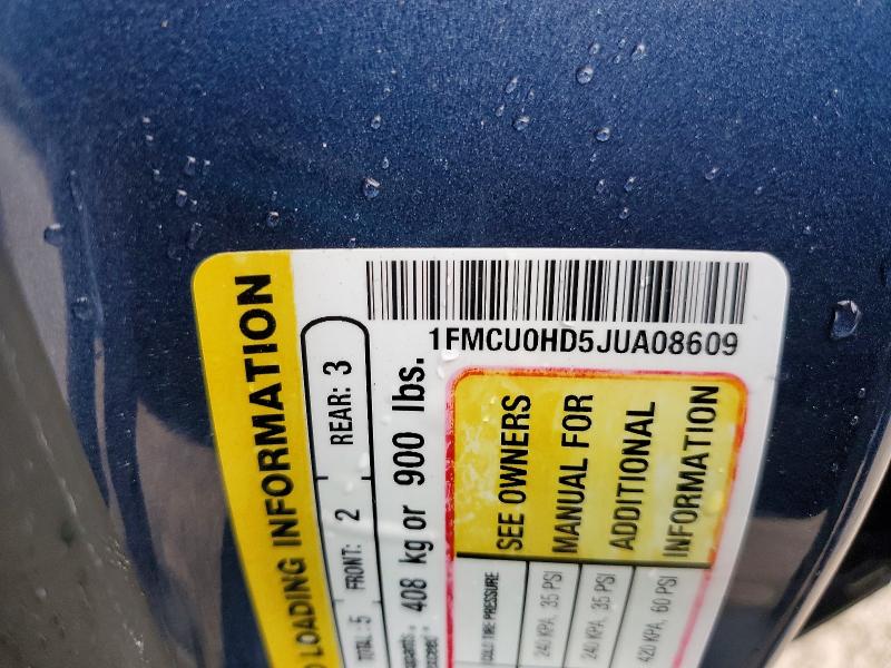Aukcja sprzedaży 2018 Ford Escape, vin: 1FMCU0HD5JUA08609, numer aukcji: 57298016