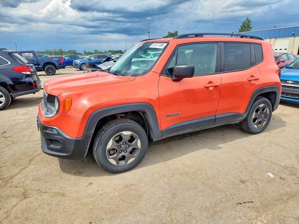 57377706 :رقم المزاد ، ZACCJBAT4GPE33100 vin ، 2016 Jeep Renegade مزاد بيع
