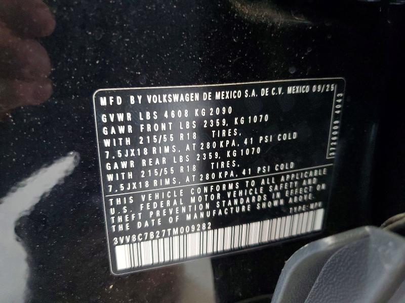 Продажа на аукционе авто 2026 Volkswagen Taos, vin: 3VV8C7B27TM009282, номер лота: 57319766