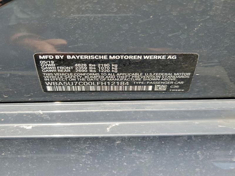 Aukcja sprzedaży 2020 Bmw M340i, vin: WBA5U7C00LFH12184, numer aukcji: 55807836
