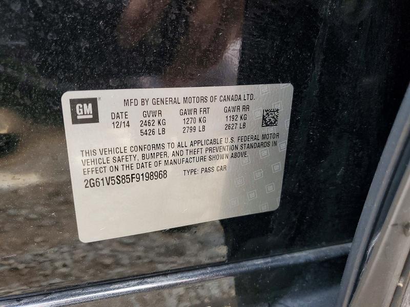 56763446 :رقم المزاد ، 2G61V5S85F9198968 vin ، 2015 Cadillac Xts مزاد بيع