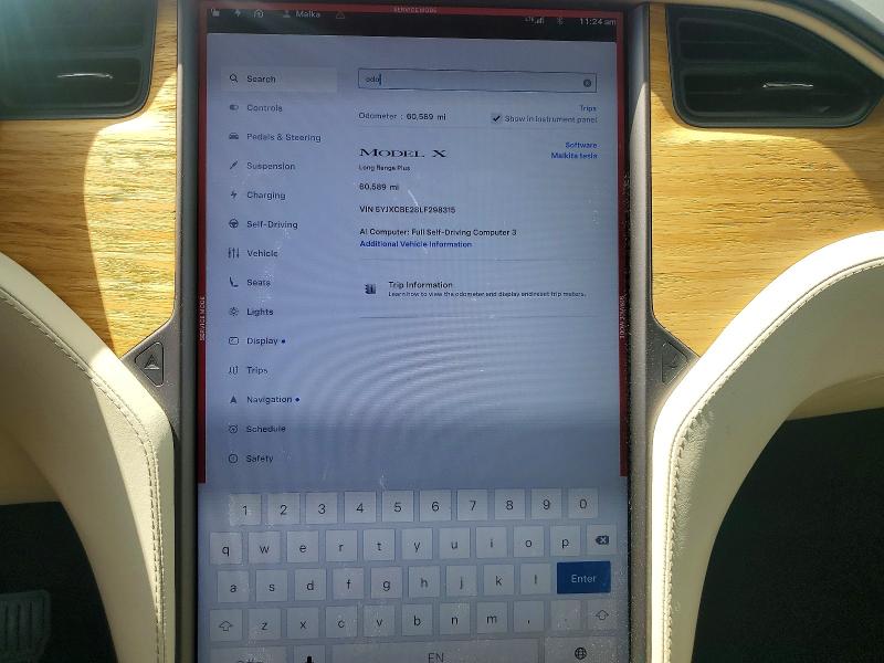 Продажа на аукционе авто 2020 Tesla Model X, vin: 5YJXCBE28LF298315, номер лота: 54922466