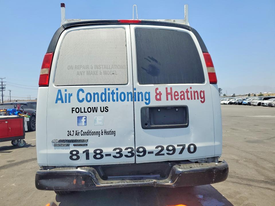 2013 Chevrolet Express G2500 მანქანა იყიდება აუქციონზე, vin: 1GCWGFCA0D1131989, აუქციონის ნომერი: 58599836