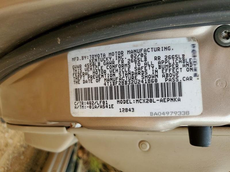 Продажа на аукционе авто 2002 Toyota Avalon, vin: 4T1BF28B32U241860, номер лота: 58477796