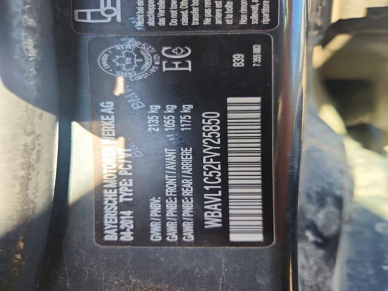 56648956 :رقم المزاد ، WBAVL1C52FVY25850 vin ، 2015 Bmw X1 مزاد بيع