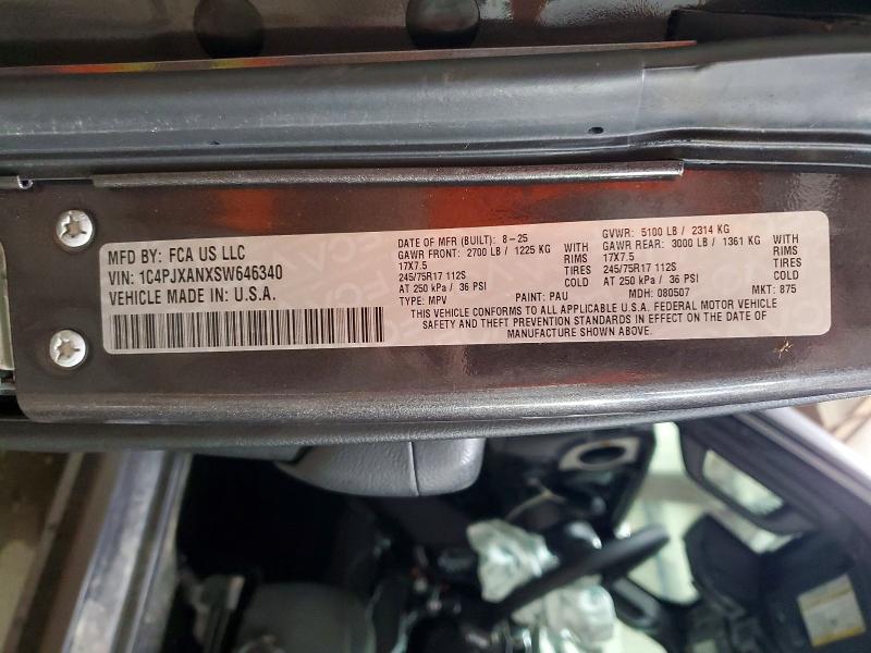 Aukcja sprzedaży 2025 Jeep Wrangler, vin: 1C4PJXANXSW646340, numer aukcji: 58699806
