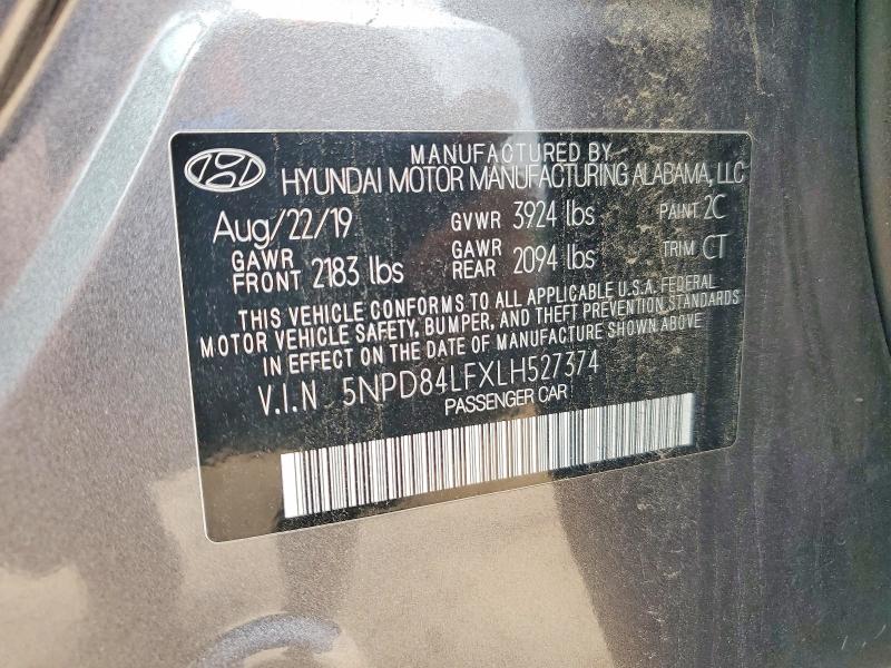 Продаж на аукціоні авто 2020 Hyundai Elantra, vin: 5NPD84LFXLH527374, номер лоту: 56520406