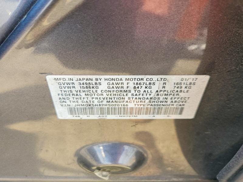 Aukcja sprzedaży 2017 Honda Fit, vin: JHMGK5H82HS020166, numer aukcji: 85989015
