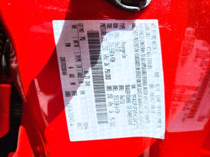 2017 Ford Focus მანქანა იყიდება აუქციონზე, vin: 1FADP3F26HL241276, აუქციონის ნომერი: 49314236