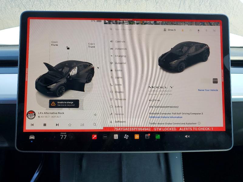 58125126 :رقم المزاد ، 7SAYGAEE6PF664942 vin ، 2023 Tesla Model Y مزاد بيع