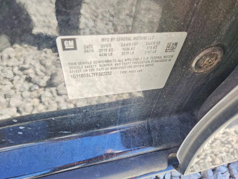 Aukcja sprzedaży 2015 Chevrolet Malibu, vin: 1G11B5SL7FF307232, numer aukcji: 55918726