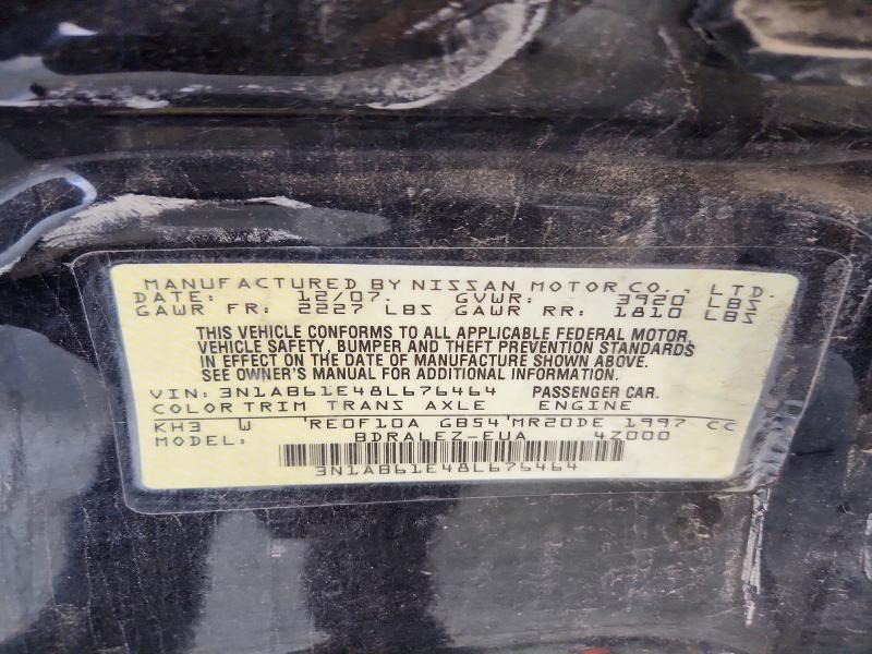 2008 Nissan Sentra მანქანა იყიდება აუქციონზე, vin: 3N1AB61E48L676464, აუქციონის ნომერი: 59098206
