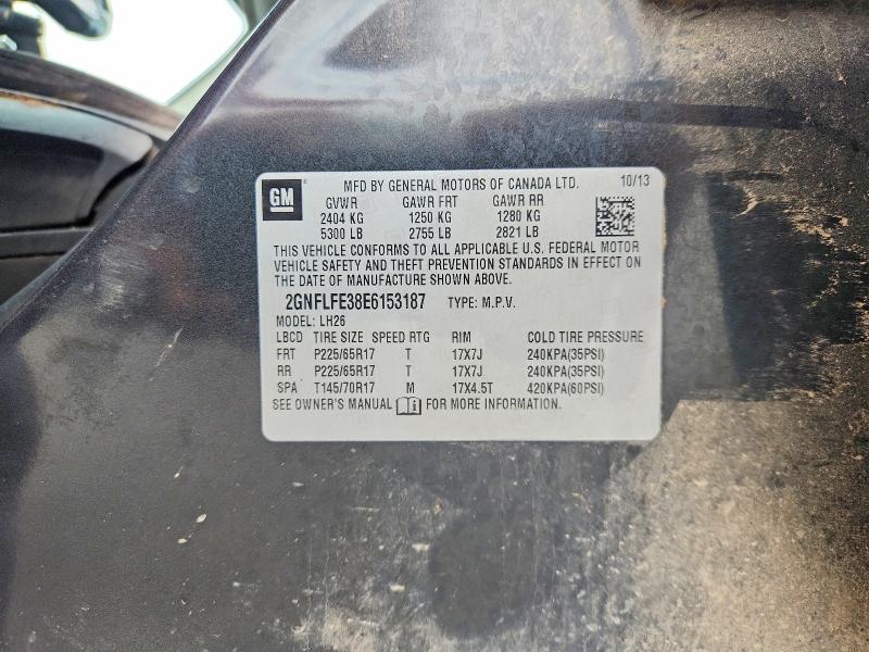 Aukcja sprzedaży 2014 Chevrolet Equinox, vin: 2GNFLFE38E6153187, numer aukcji: 56983786