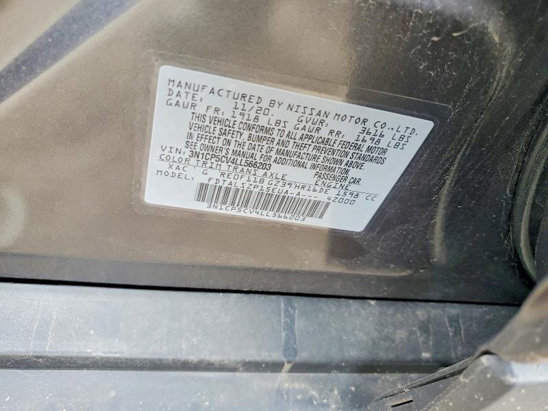 Aukcja sprzedaży 2020 Nissan Kicks, vin: 3N1CP5CV4LL566203, numer aukcji: 56040316