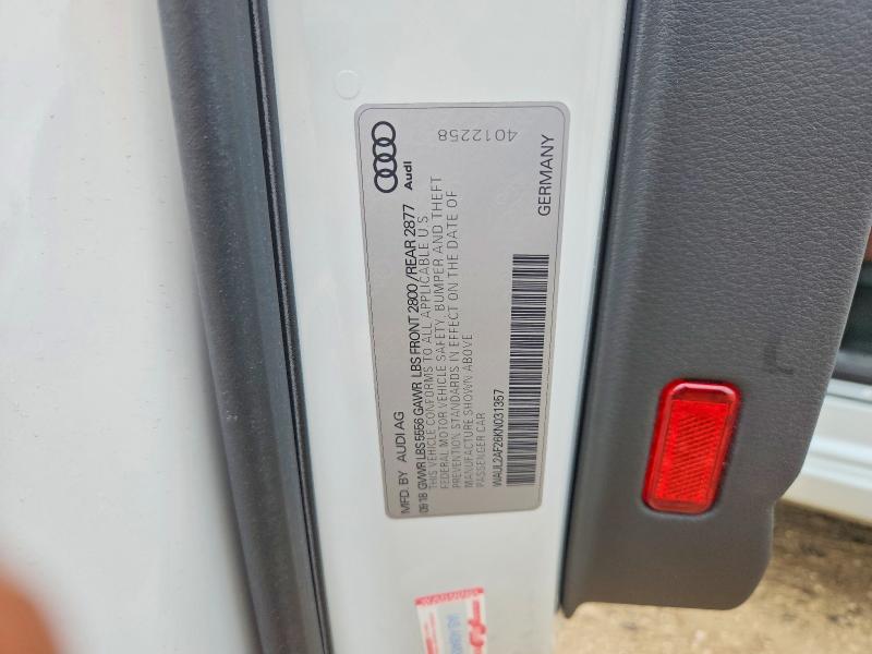Продаж на аукціоні авто 2019 Audi A6, vin: WAUL2AF26KN031357, номер лоту: 56433706