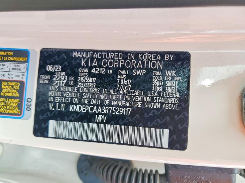 Продажа на аукционе авто 2024 Kia Seltos, vin: KNDEPCAA3R7529117, номер лота: 57033176