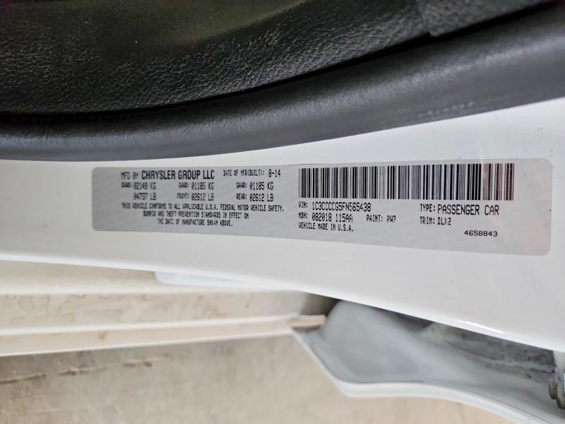 57608486 :رقم المزاد ، 1C3CCCCG5FN565438 vin ، 2015 Chrysler 200 مزاد بيع