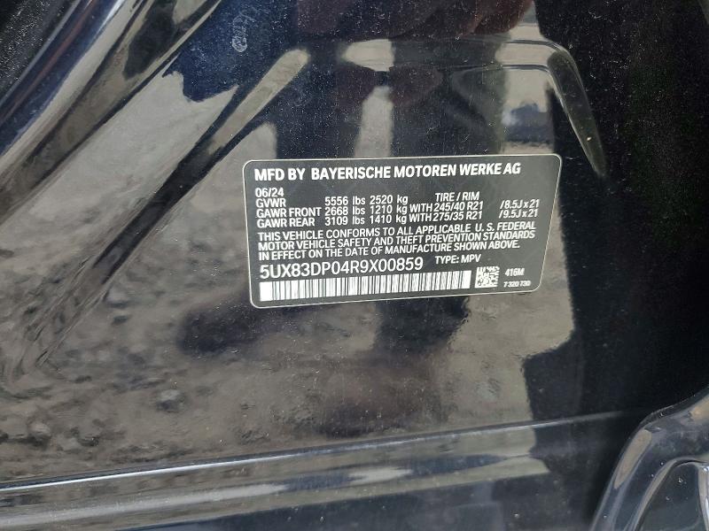 Aukcja sprzedaży 2024 Bmw X3, vin: 5UX83DP04R9X00859, numer aukcji: 58747136