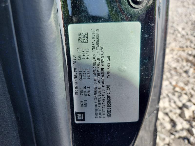 Auction sale of the 2012 Cadillac Cts, vin: 1G6DS1E35C0140430, lot number: 59108106