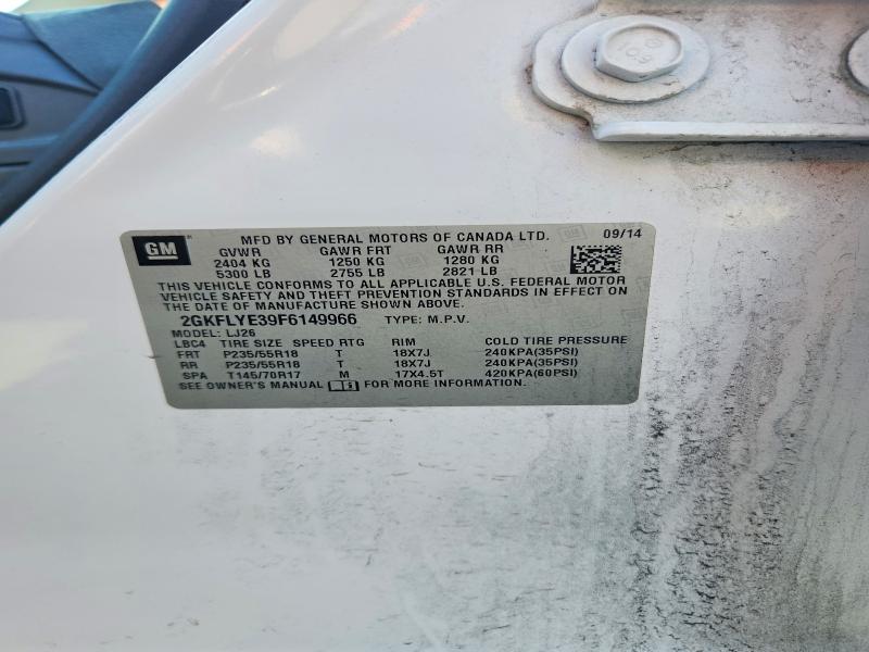 Продаж на аукціоні авто 2015 Gmc Terrain, vin: 2GKFLYE39F6149966, номер лоту: 57012386