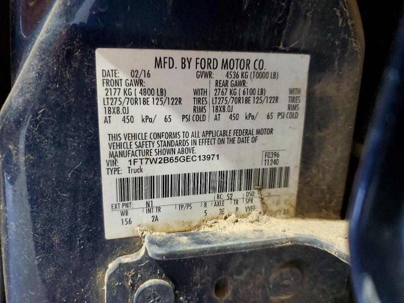 Aukcja sprzedaży 2016 Ford F250, vin: 1FT7W2B65GEC13971, numer aukcji: 58576446
