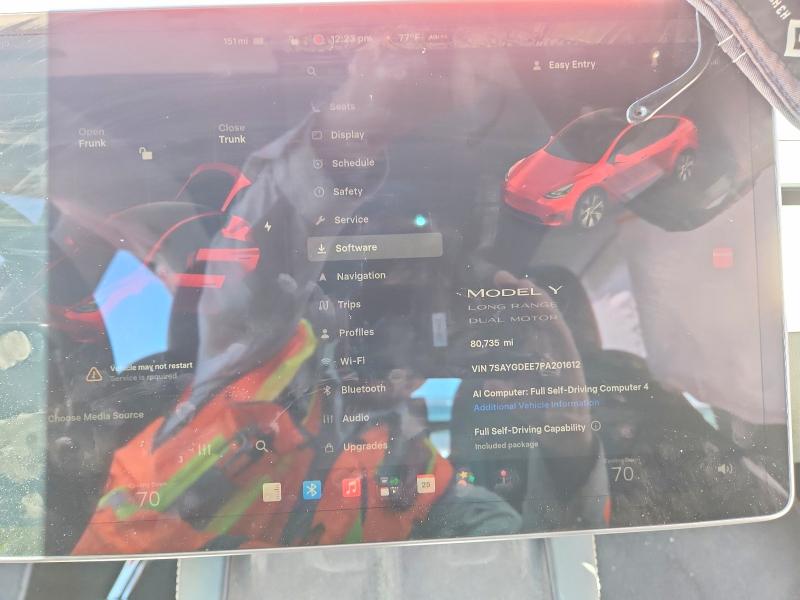 Aukcja sprzedaży 2023 Tesla Model Y, vin: 7SAYGDEE7PA201612, numer aukcji: 59005726