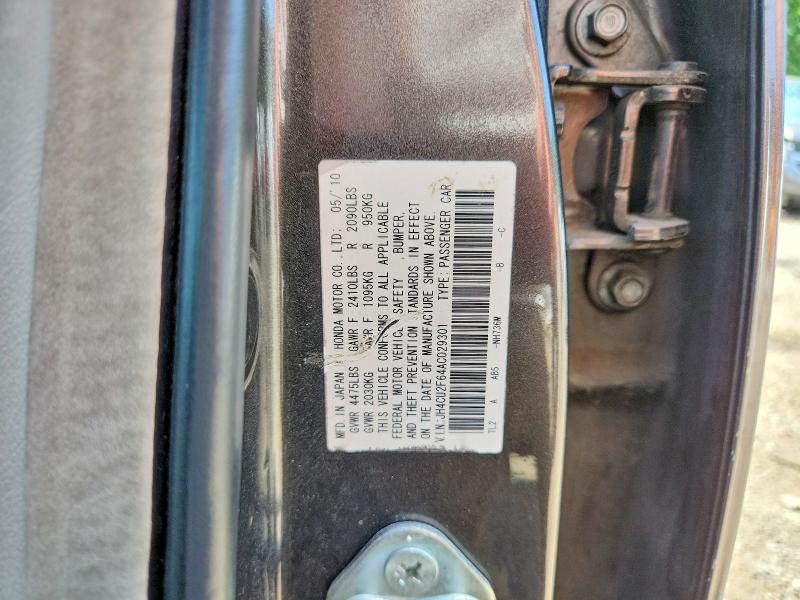 Продажа на аукционе авто 2010 Acura Tsx, vin: JH4CU2F64AC029301, номер лота: 59138186