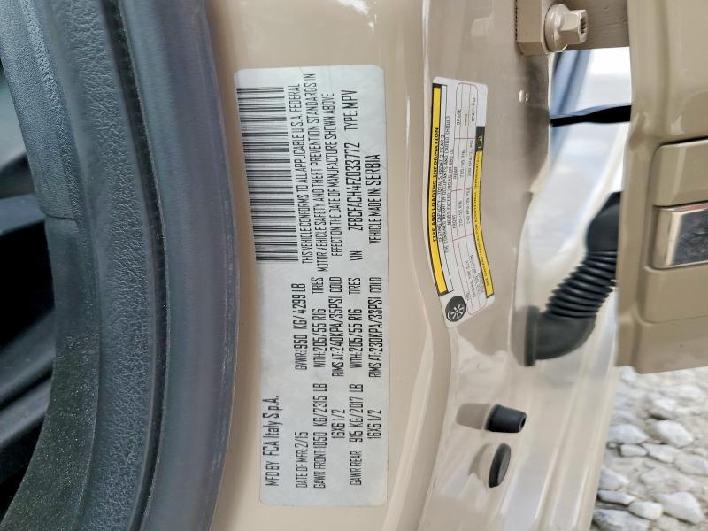 58620196 :رقم المزاد ، ZFBCFACH4FZ033772 vin ، 2015 Fiat 500l مزاد بيع